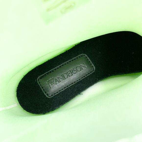 JW Anderson Chain Rain Boots‎ Green Rubber Chunky Gold Ankle Sz 36 / 6 - Picture 13 of 14